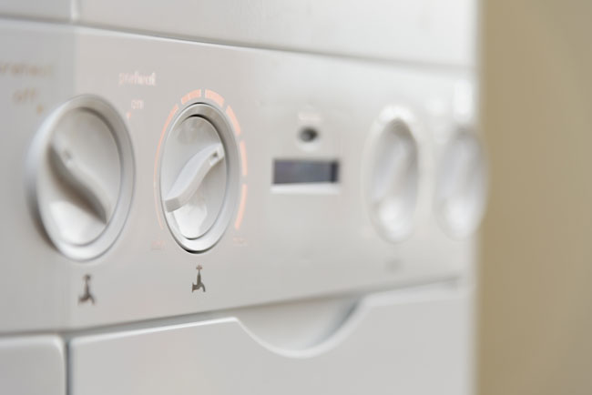 Photo of a new combi boiler installation